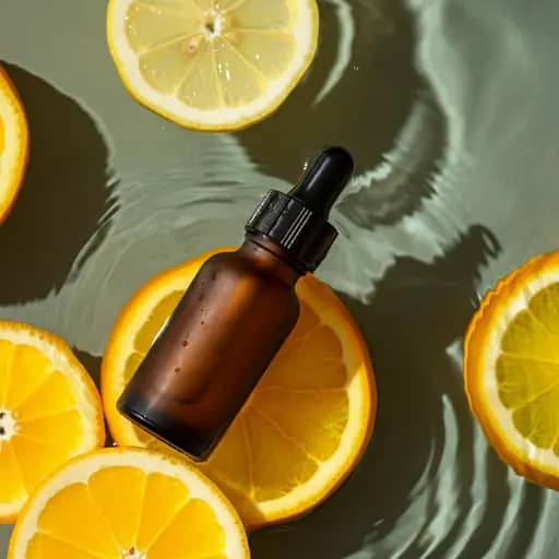 Lemon drink bottle product shot